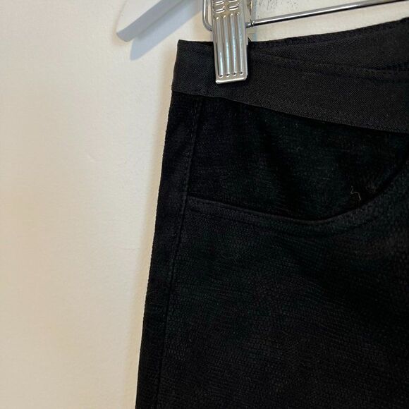 Helmut Lang Black Lamb Leather Low Rise Skinny Pants - Picture 6 of 10